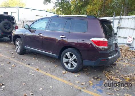 2012 Toyota Highlander Limited V6 z USA, uszkodzony, nr VIN 5TDDK3EH8CS127088